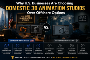 Why U.S. Businesses Are Choosing Domestic 3D Animation Studios Over Offshore Options